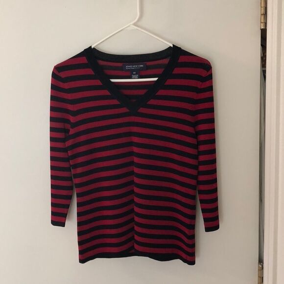 Jones New York V Neck Pullover sweater size PP GUC - Picture 1 of 5